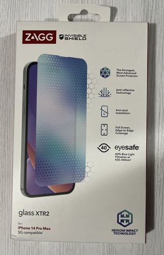 ZAGG InvisibleShield Glass XTR2 Screen Protector for iPhone 14 Pro Max