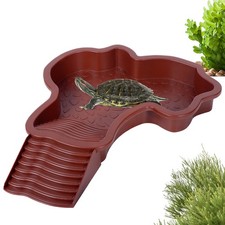 Reptile Water Pool Turtle Soaking Tub With Ladder Turtle Pool Landscape Trendy