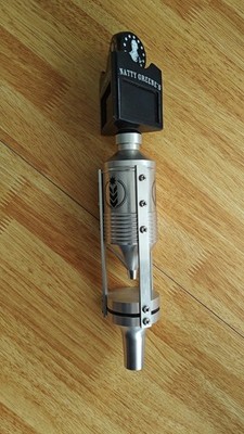 Natty Greene's Beer Tap Handle Knob Breweriana Collectible Silver Metal