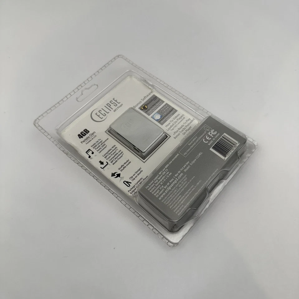 Eclipse CLD 4GB MP3 Audio Player Silver Digital Music Portable New - Image 3 of 3