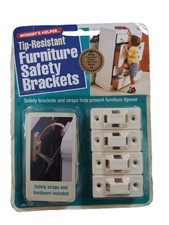 Furniture Safety Straps Brackets Kit Mommys Helper Tip Resistant 02263 NEW