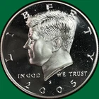2005-S Silver Proof Kennedy Half Dollar Proof PF Coin #42113