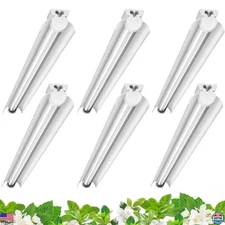 Barrina 3FT LED Grow Light Strips, 5000K Full Spectrum, 180W, 6-Pack T8 Bulbs