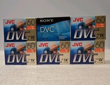 LOT OF 6 JVC 5  Sony 1 DVC mini 60 - Digital Video Cassettes NEW SEALED