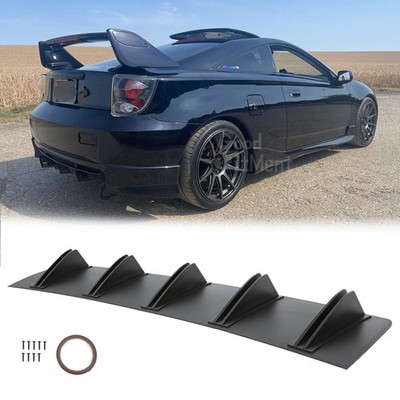 For Toyota Celica T23 Rear Bumper Diffuser Lip Fin Spoiler Splitter Matte Black
