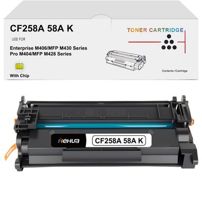 1PK CF258A 58A Toner Cartridge For HP LaserJet Pro M404n M404dn M404dw With Chip