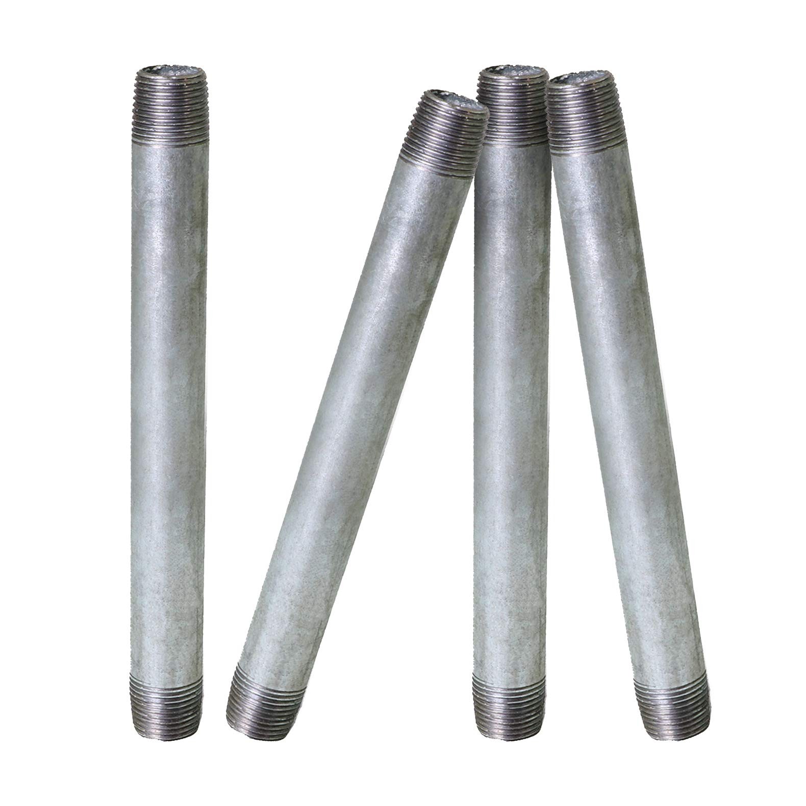 1/4 x 12 Galvanized Steel Nipple Pipe Threaded Fitting Supply Giant