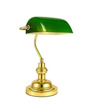 Vintage Brass Bankers Desk