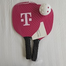 T-Mobile PickleBall Set - Two 2 Paddles and Ball Promotional Item