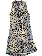 Bella Dahl XS Animal Print Sleeveless Midi Dr...