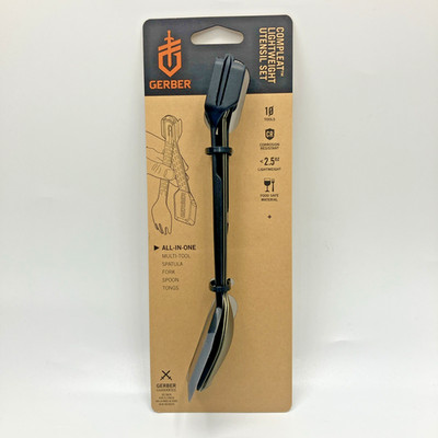 Gerber ComplEAT Utensil Set (4 pc Set) Color: Flat Sage - Camping Outdoor Gear