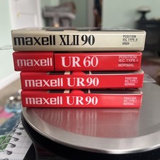LOT 4 Maxell XL II 90 UR 60  UR 90 New Blank Audio Cassette Tapes Normal  High