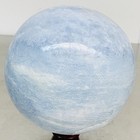 4000G Natural Blue Celestite Crystal Sphere Ball Healing Madagascar — photo 1