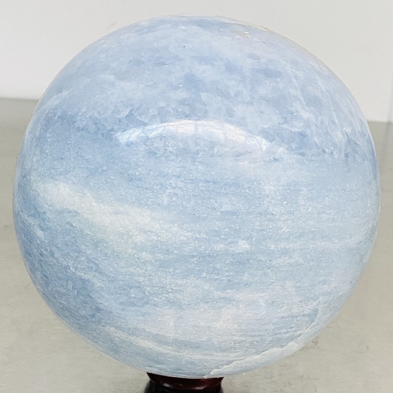 4000G Natural Blue Celestite Crystal Sphere Ball Healing Madagascar
