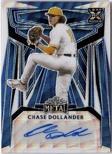 2023 Leaf Metal Chase Dollander (7/8) X RC Rookie Auto Wave Blue Refractor