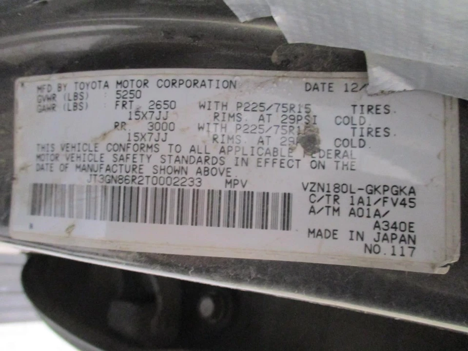 Toyota 4 Runner 1996 Front|Left Left Airbag 4513035310C0 8691 - Изображение 4 из 4