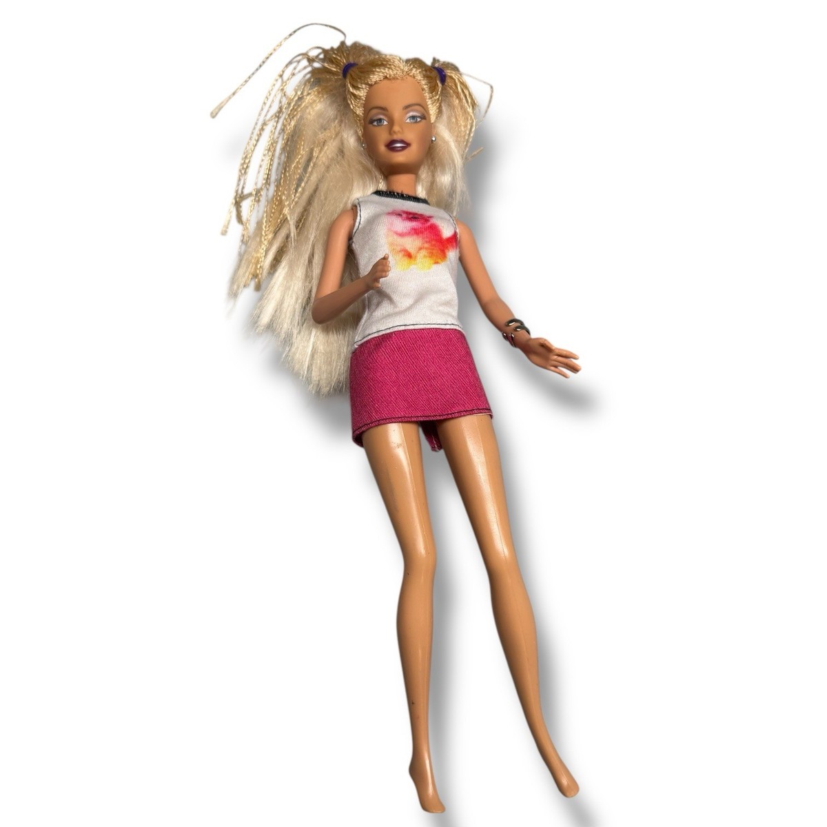 Barbie I MESSAGE DOLL 2004 Platinum Blonde Hair w/ Micro Braids