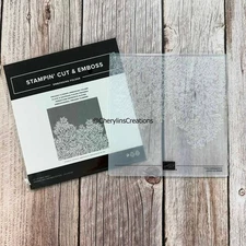 PRESSED FLOWERS Embossing Folder Stampin Up FLORAL BACKDROP ENVELOPES 165614