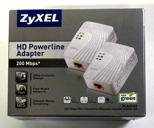 ZyXEL PLA4101, Network 200 Mbps Ethernet HD Powerline Adapter, Free Shipping