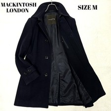 MACKINTOSH LONDON Dunkeld Navy Wool Coat Tight Fit Design Warm Japan