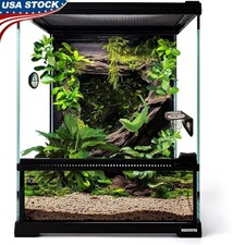 360  Glass Reptile Terrarium Mini Habitat Turtles Geckos Frogs Indoor Use