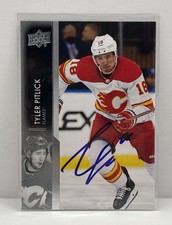 Tyler Pitlick Signed Autograph 2021-22 Upper Deck Card #529 Flames/Wild