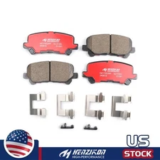 Rear Ceramic Brake Pads Set P-1281 w/Hardware for Honda Odyssey Pilot 2009-2017