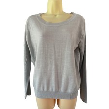 Apt. 9 Silver Gray Sweater Woman Size Small NWT Sparkle Holiday Lightweight