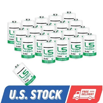20X Ls 14250 3.6V Lithium Batteries, 3.6V for SAFT LS14250 Battery C 1/2 AA Li