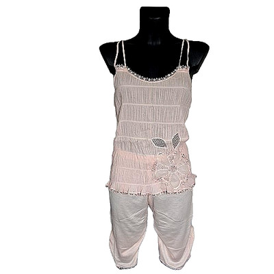 Joell by La Perla exklusiver Shorty Pyjama Puderrosa Gr. 42 Designer Neu