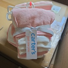 Carter's Just One You Baby Sheep 12 Piece Bath Wash Cloth Set Pink New W Tags