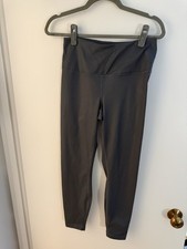 Women Leggins 90 Degree Size Medium Dark Gray High Rise