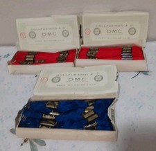Vintage DMC Mouline Special Embroidery Floss Lot Red Blue Skeins Cross Stitch