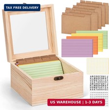 Index Card Organizer with Dividers, Index Car...