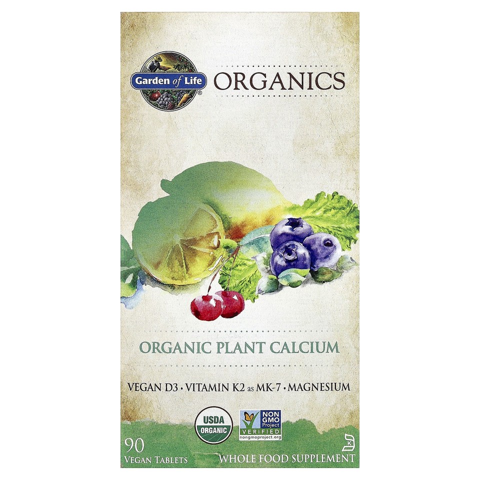 Organics, Organic Plant Calcium, 90 Vegan Tablets