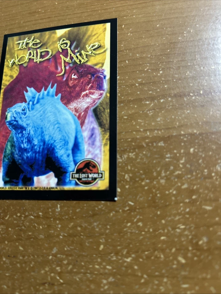 1997 Topps Jurassic Park The Lost World Stickers Stegosaurus #1 of 10 - Image 2 of 3