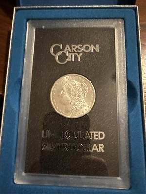 1884 CC Morgan Uncirculated Silver Dollar Original Box And COA