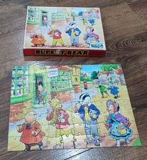 Rupert The Bear 1970s Vintage Jigsaw Pieces 80 Pieces Good Condition