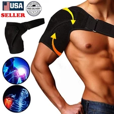 New Adjustable Shoulder Strap Swivel Cuff for Pain Relief Average Size Adult USA