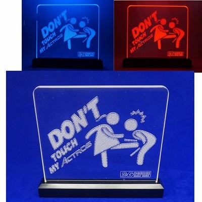 Transparent Acrylic Warning Sign Frame Model for Tamiya 56335/56348 Car  Parts