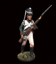   Russia. Musketeer Action Figurine Scale 54mm Tin Soldiers 132. Painted   
