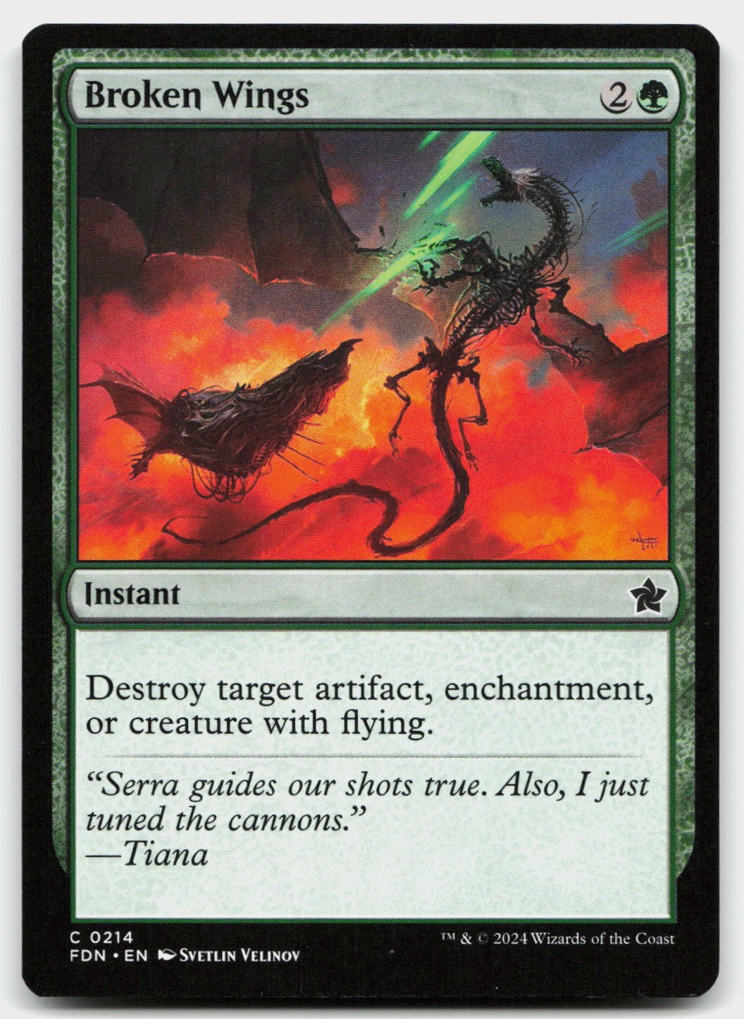 Broken Wings 214 Common Foundations Magic: The Gathering Near Mint