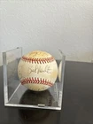 Autographed Baseball with Old Time Yankees Players