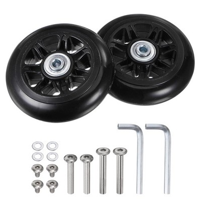 Replacement Luggage Wheels 90mm x 24mm Suitcase Wheel Repair Kits