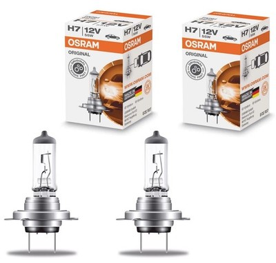 2x OSRAM H7 12V 55W Original Halogen 64210 Glühlampe Glühbirne PX26d