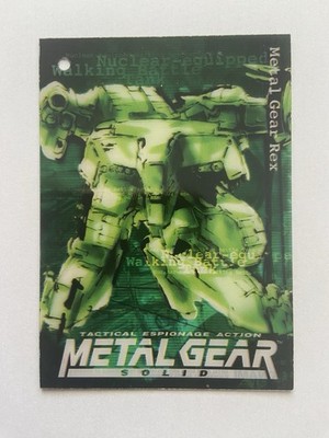 058 Metal Gear Rex Metal Gear Solid Trading Card Plastic Back serial KONAMI
