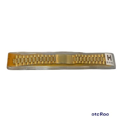 Bijou by Hirsch Gold Colored 18-20mm Replacement Wristwatch Band New