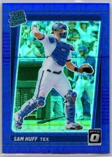 2021 Panini Donruss Optic Rated Rookie RC Purple Pandora Prizm /99 Sam Huff #44