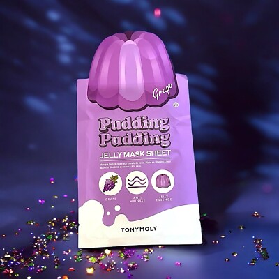 TONYMOLY Pudding Pudding Grape Jelly Mask Sheet 25 ml 1 Sheet New In Package