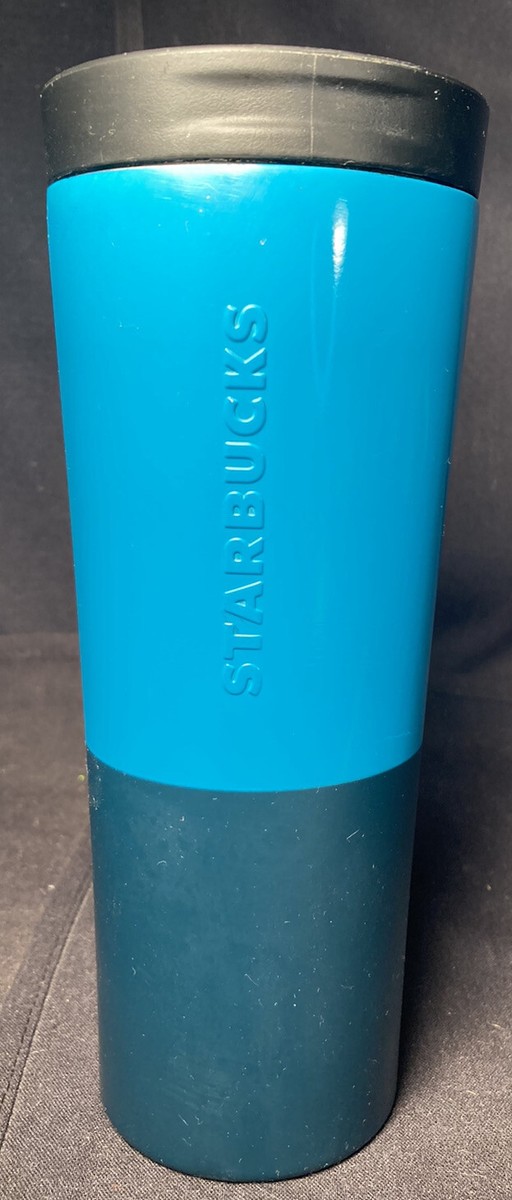Starbucks 12oz Insulated Coffee Tumbler Mug Teal Screw Tight Lid
